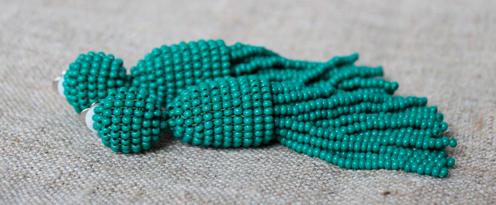 Boucles d'oreilles perlées