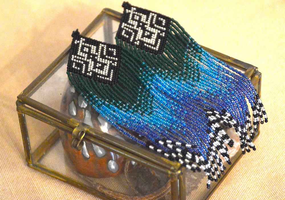 Boucles d'oreilles perlées