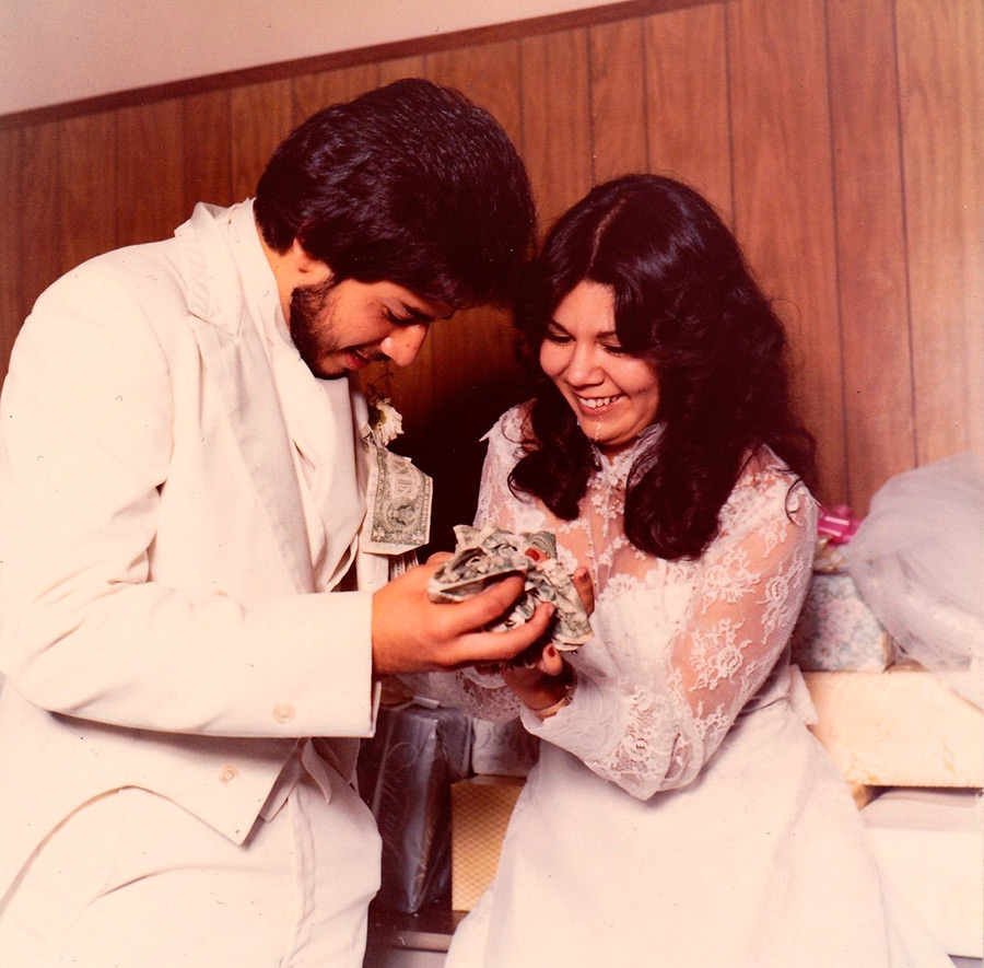 photos de mariage sur Polaroid