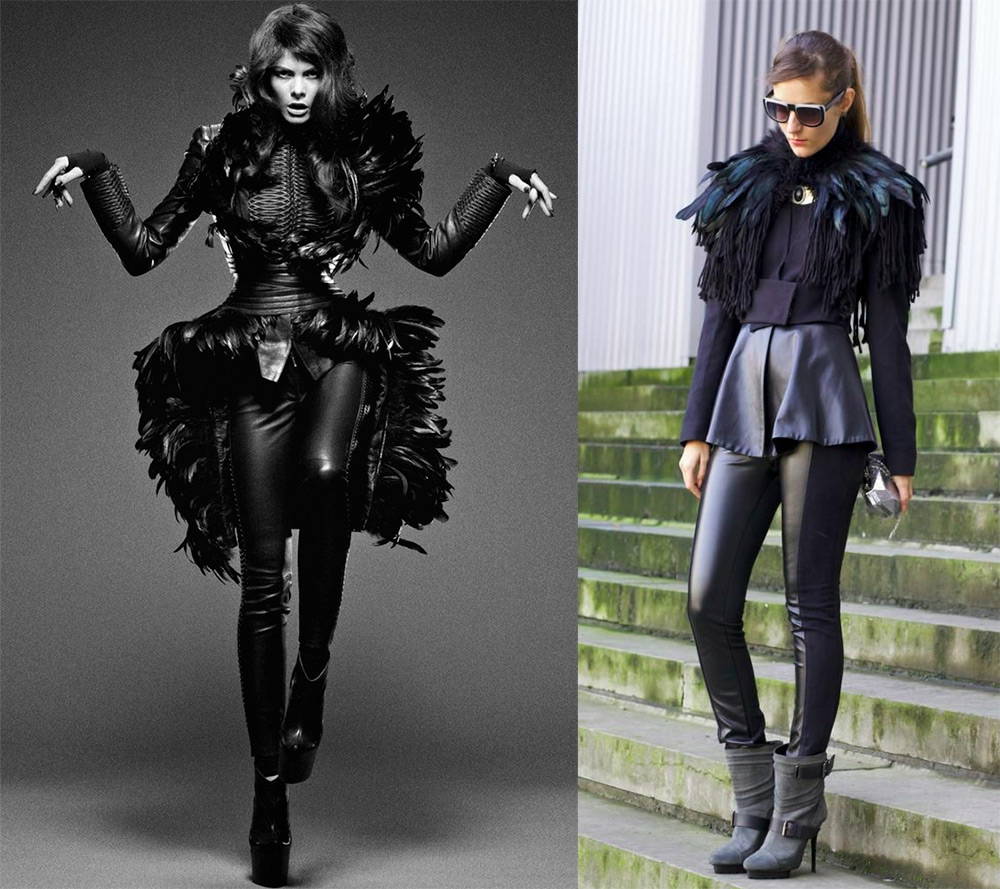 Corbeau dans la photographie de mode