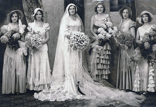 Photos de mariage des années 1920 en haute qualité