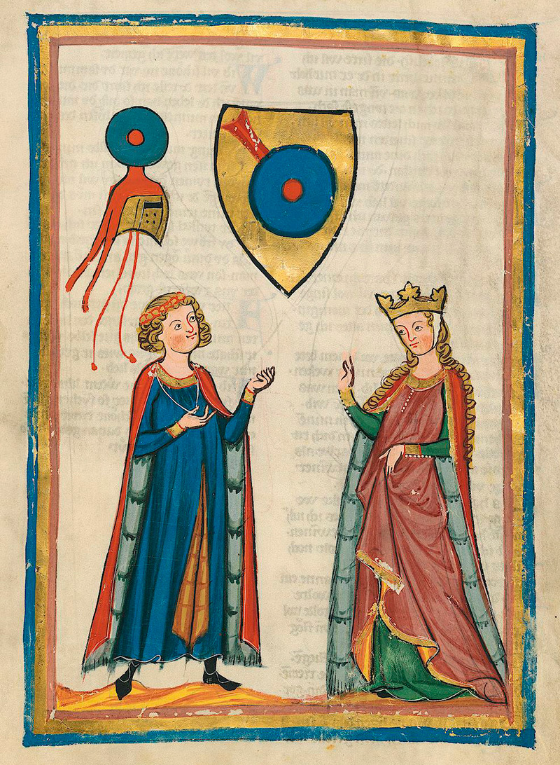 Vêtements pour hommes et femmes du Moyen Âge