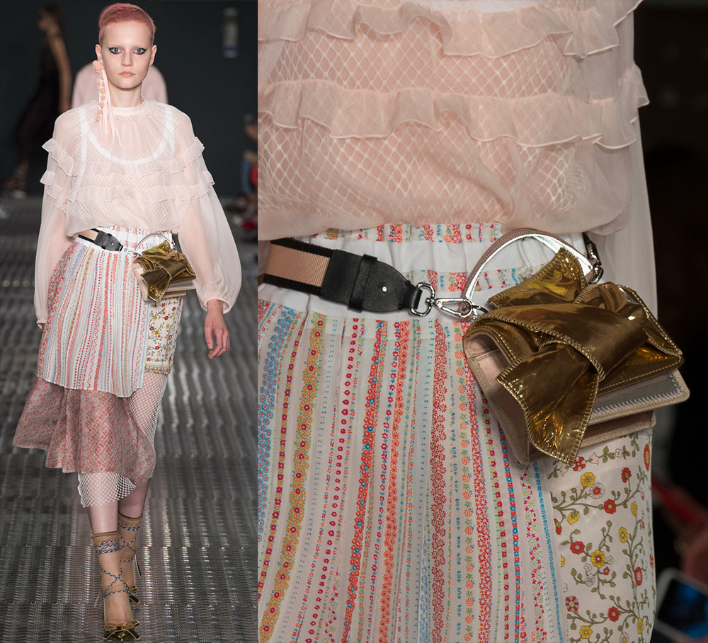 Sacs de soirée sur une ceinture