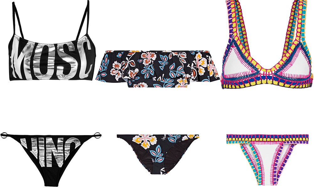 Maillots de bain luxueux à bout ouvert