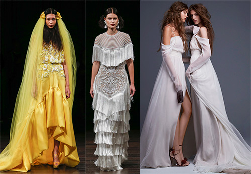 Robes de mariée inhabituelles et images originales de la mariée