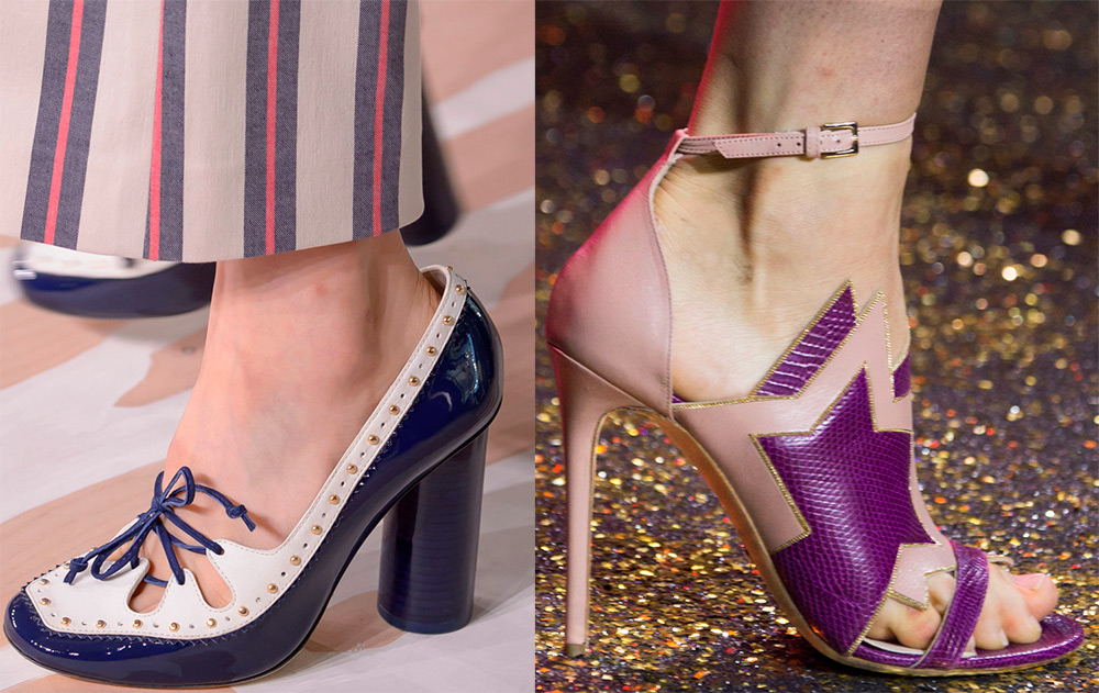 Chaussures colorées