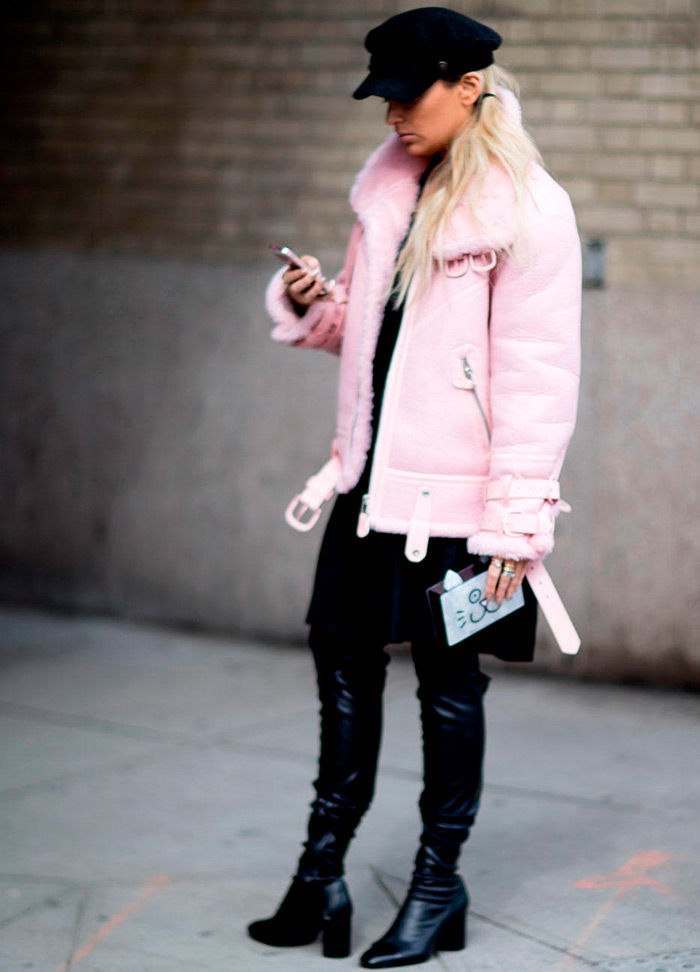 Manteaux en peau de mouton de la Fashion Week