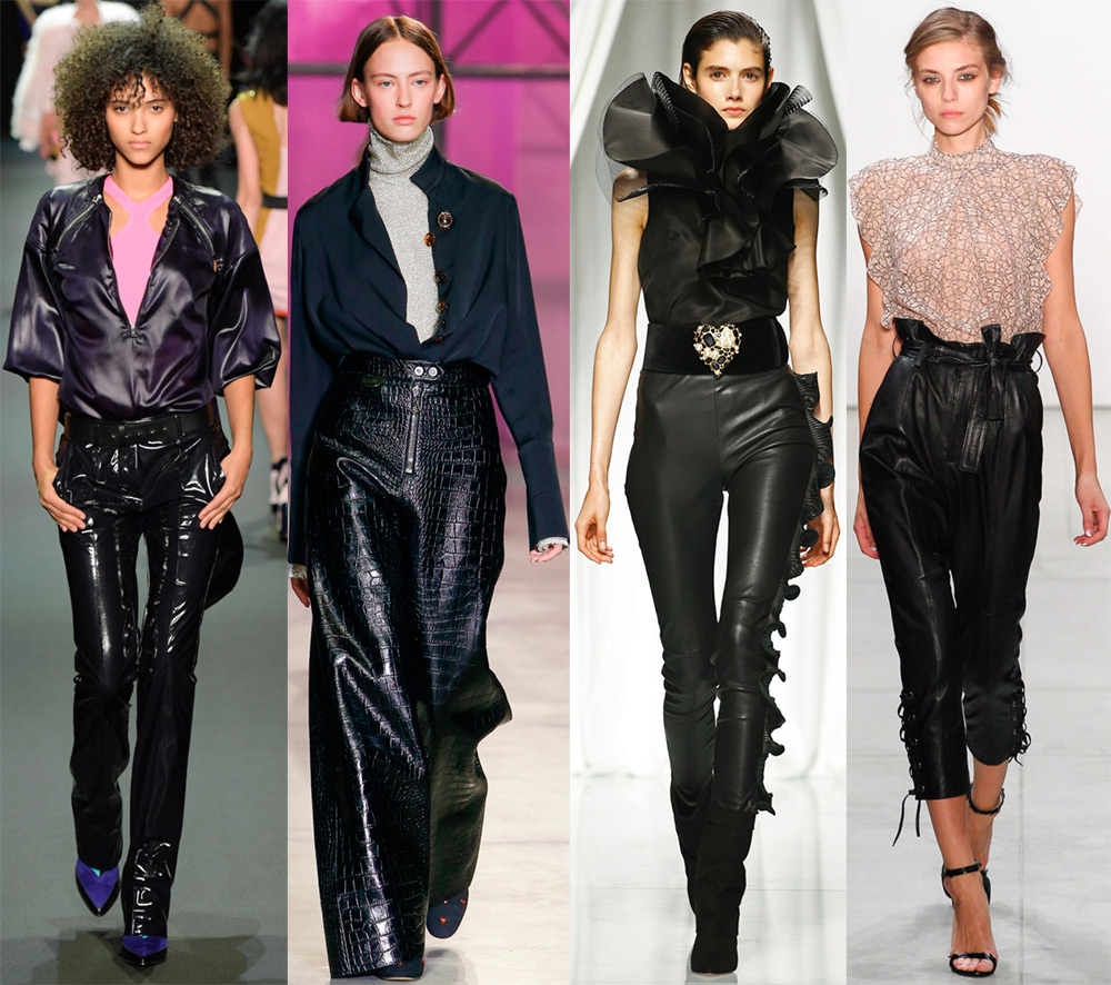 Pantalons en cuir pour femmes