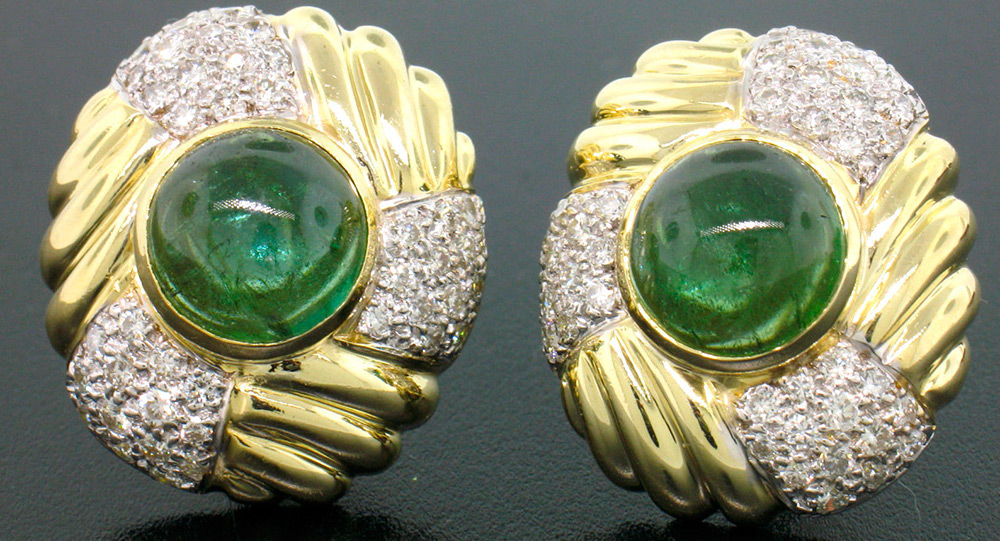 Boucles d'oreilles en pierre de tourmaline