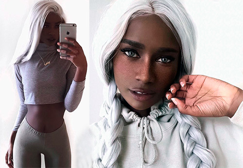 Fille avec une beauté inhabituelle Melvnin