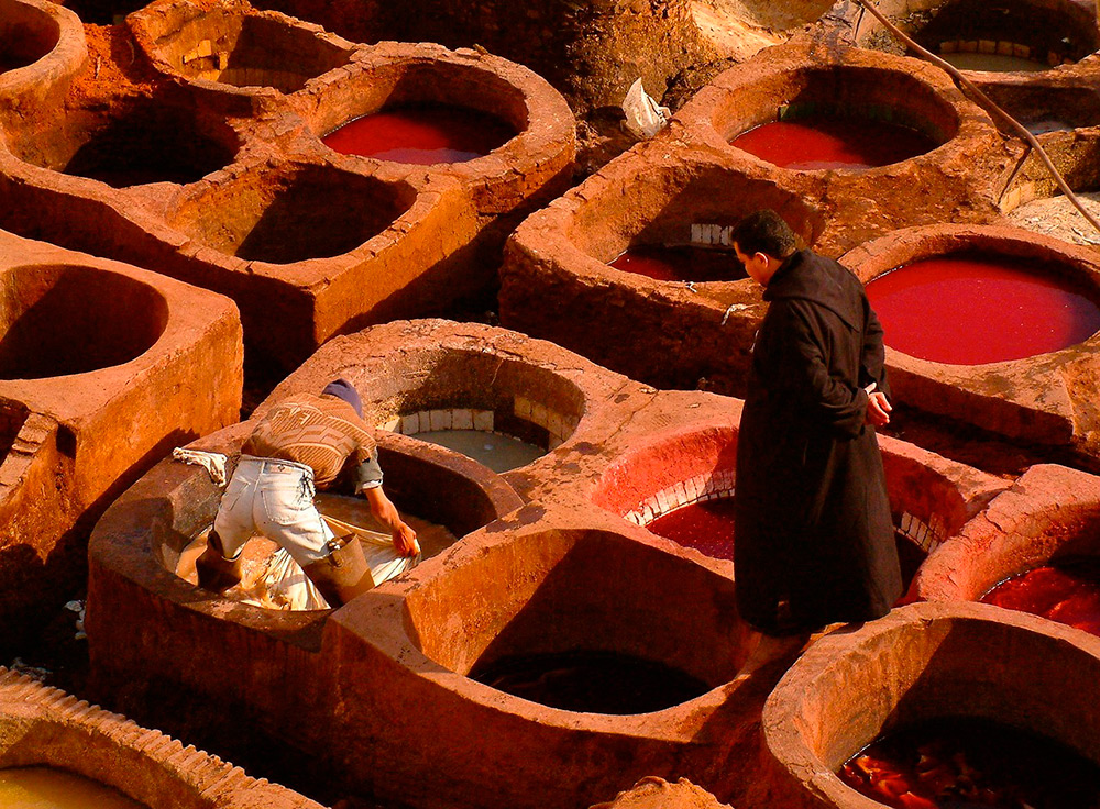 Cuir gaufré marocin ou marocin