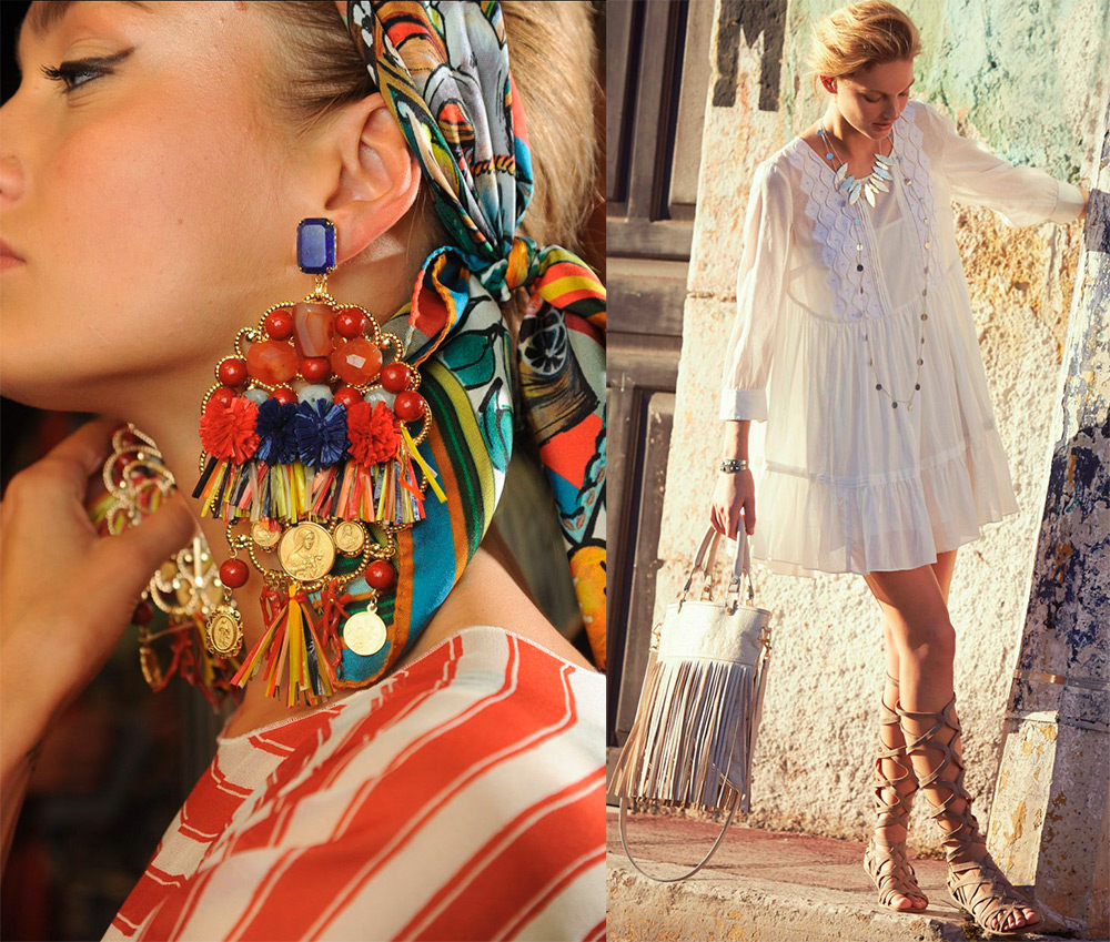 Boucles d'oreilles style bohème