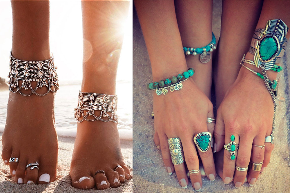 Superposition dans les bijoux