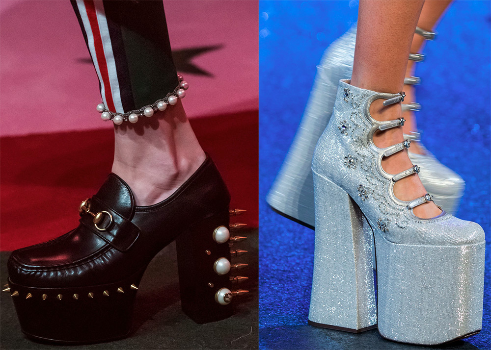 Chaussures à plateforme à la mode