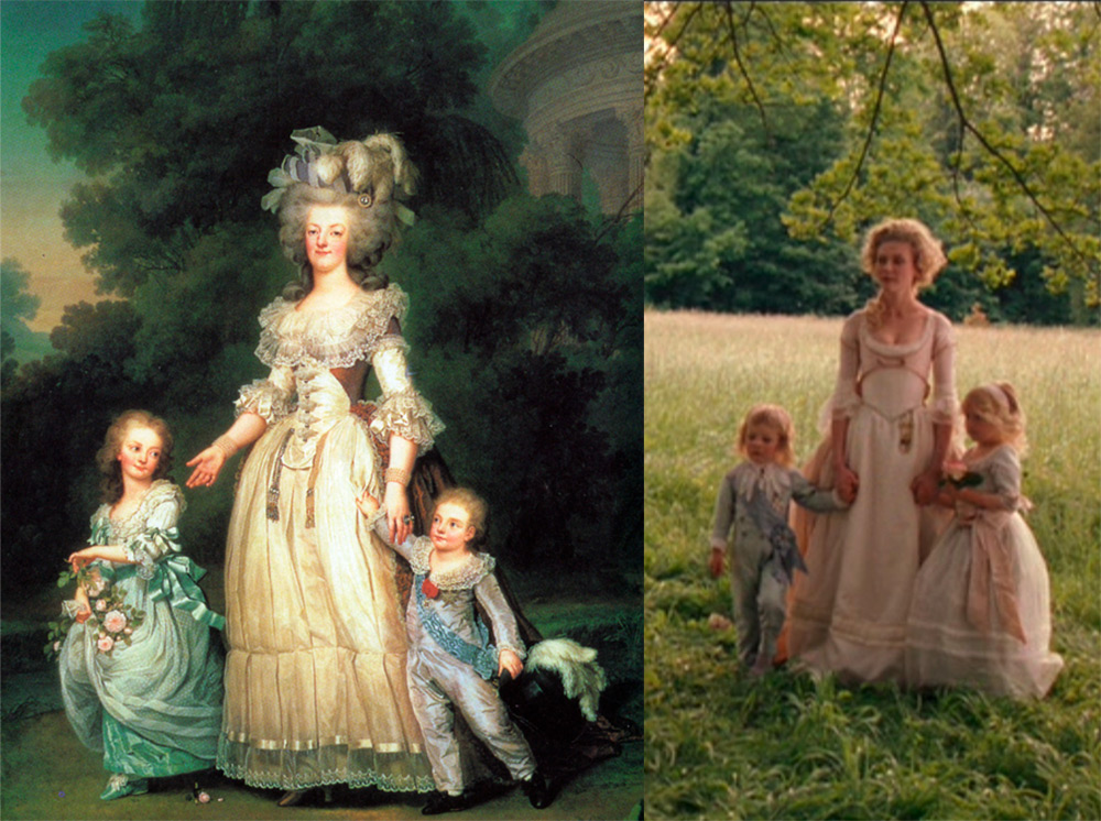 Marie-Antoinette avec enfants