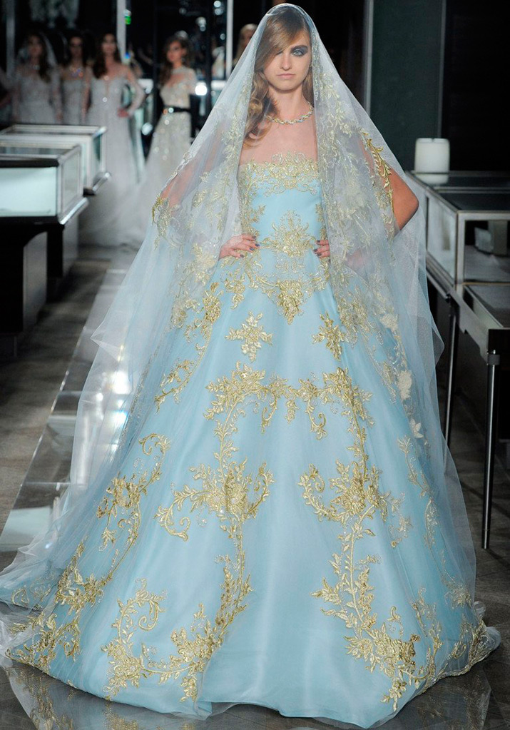 Robe Reem Acra Bleu Ciel