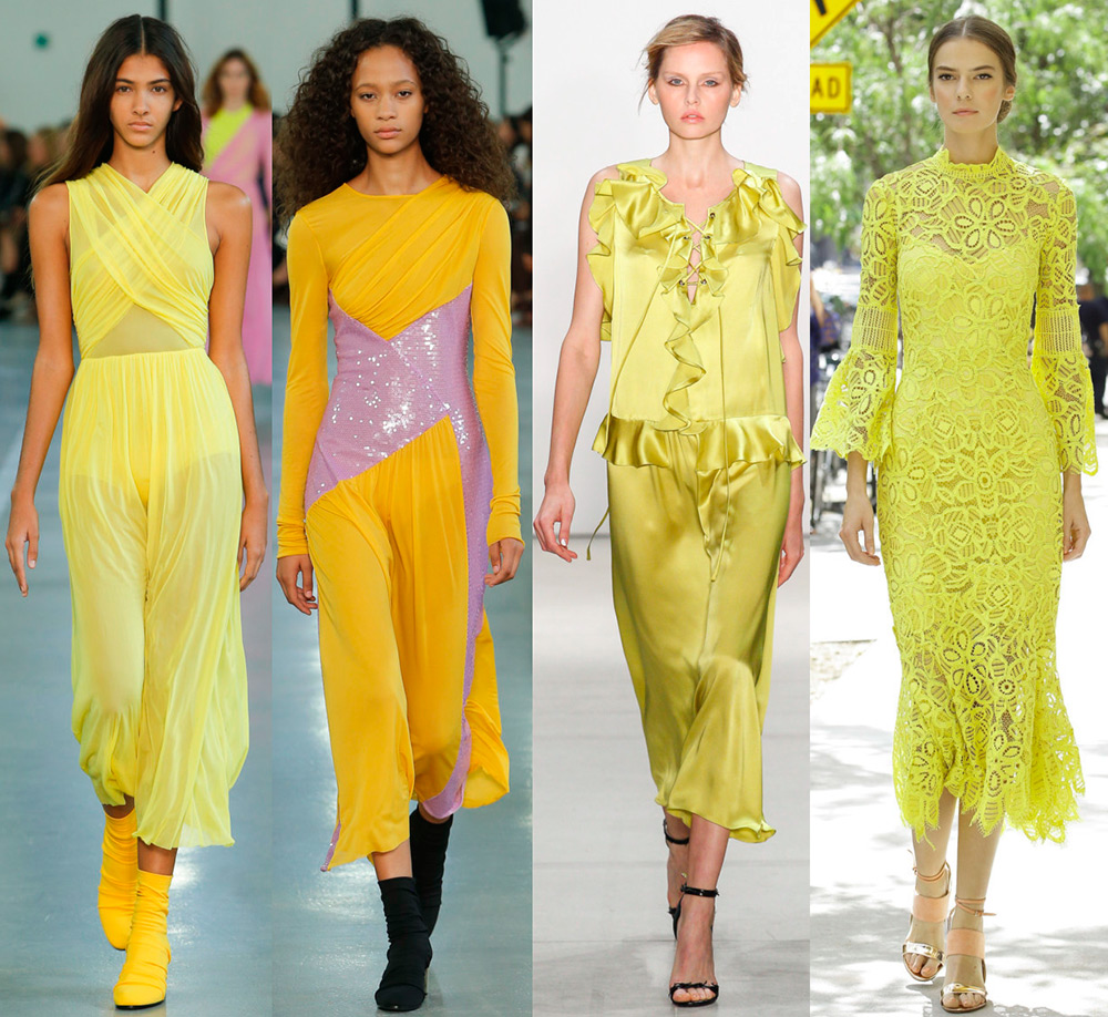 Robes jaunes et tendances de la mode