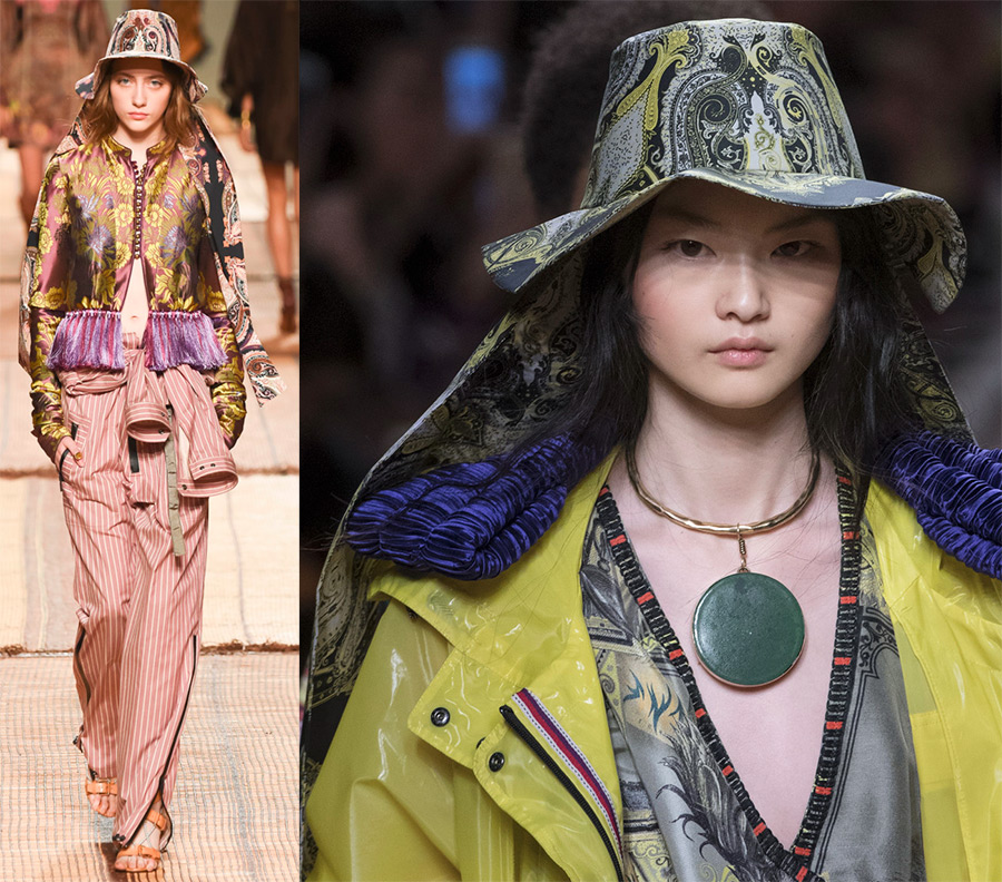 Chapeaux pour femmes avec imprimé