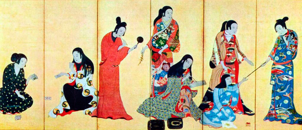 Costume traditionnel des filles et des hommes japonais