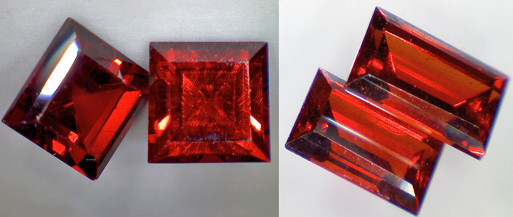 Cristaux de don de pyrope