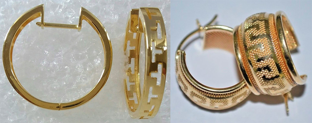 Boucles d'oreilles de style grec