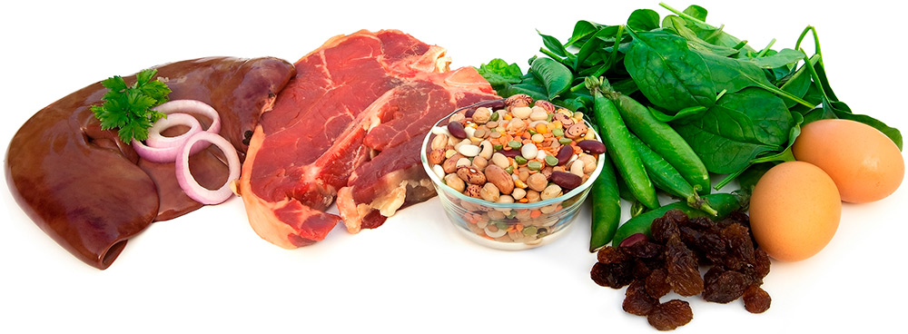 Aliments contenant du fer