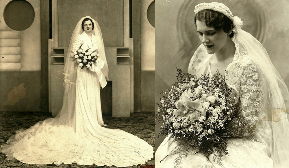 photo de mariage des années 1930