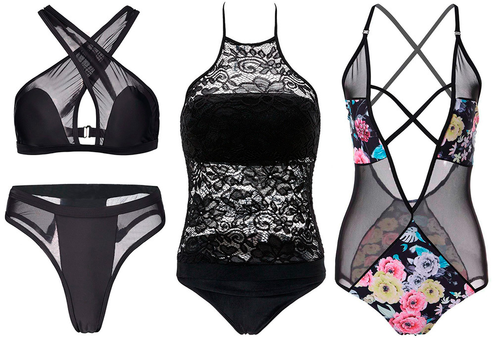 Maillots de bain transparents à la mode