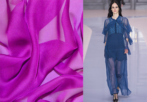 Tissu en mousseline de soie et les meilleures robes en mousseline de soie