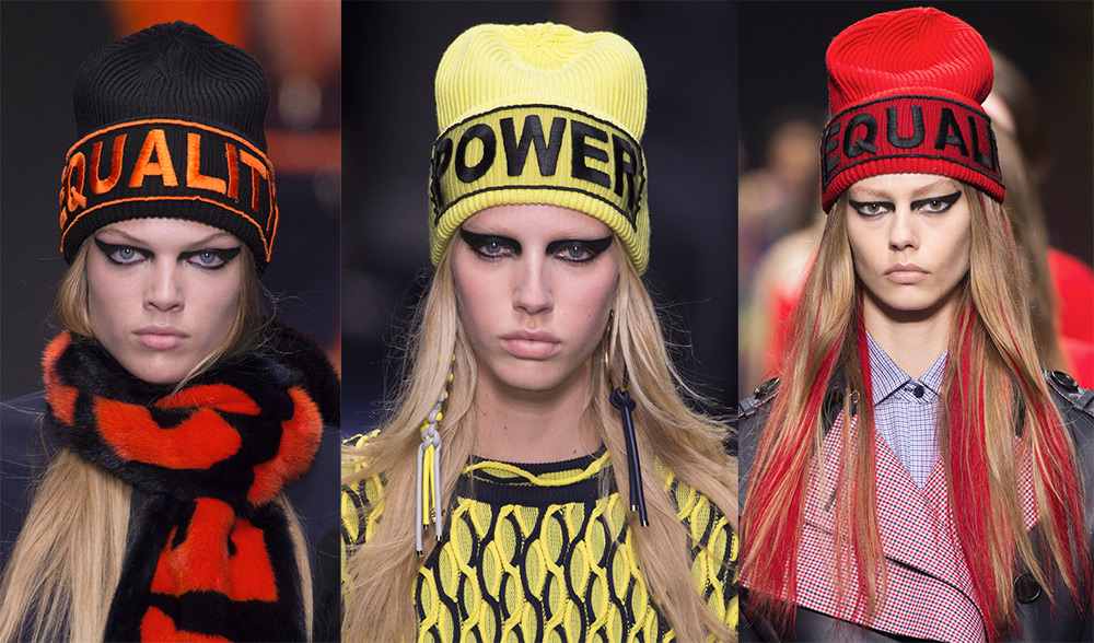 Bonnets femme tricotés Versace