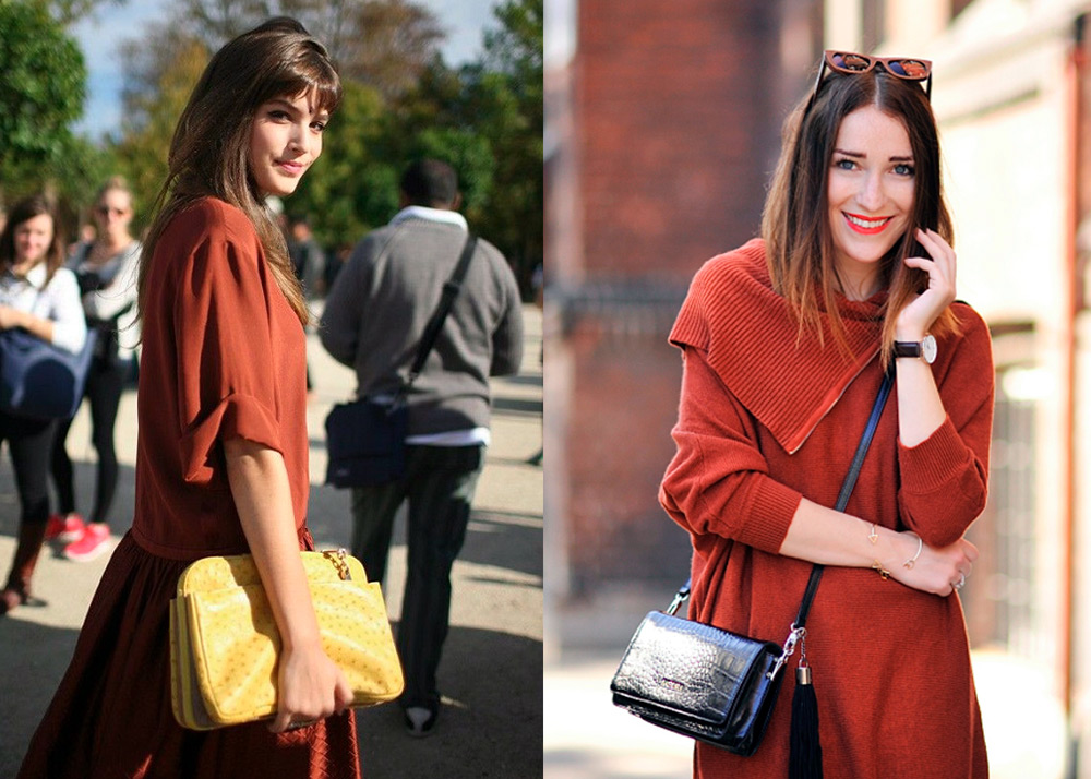 Couleur terre cuite dans les vêtements