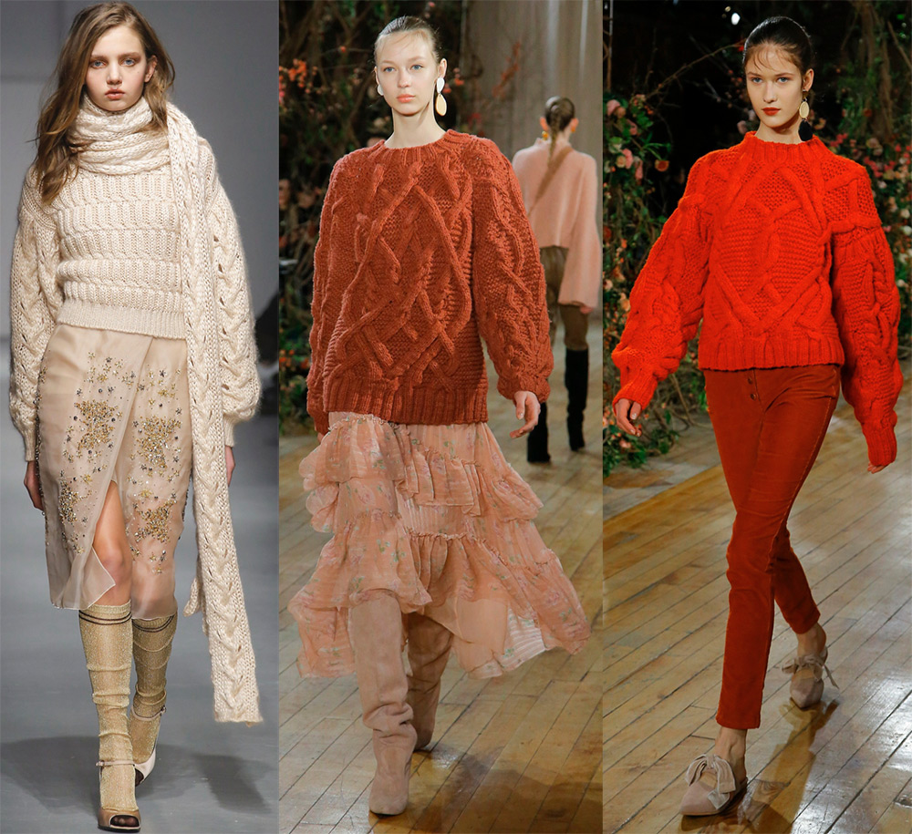 Chandails en grosse maille