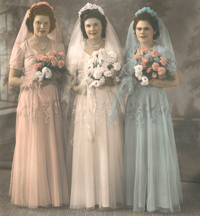 robes de mariée des années 40
