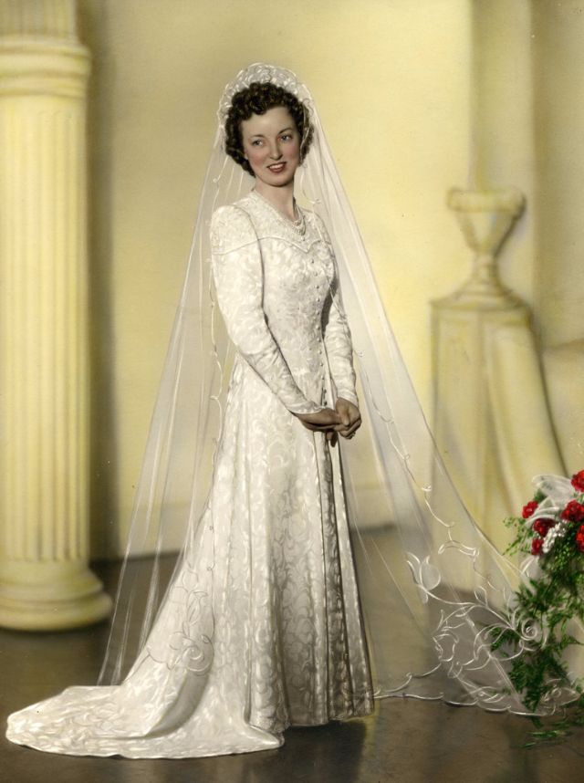 robe de mariée des années 40