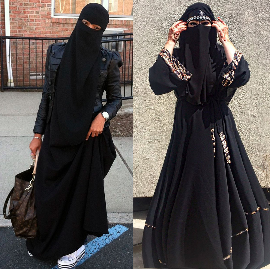 Filles en niqab