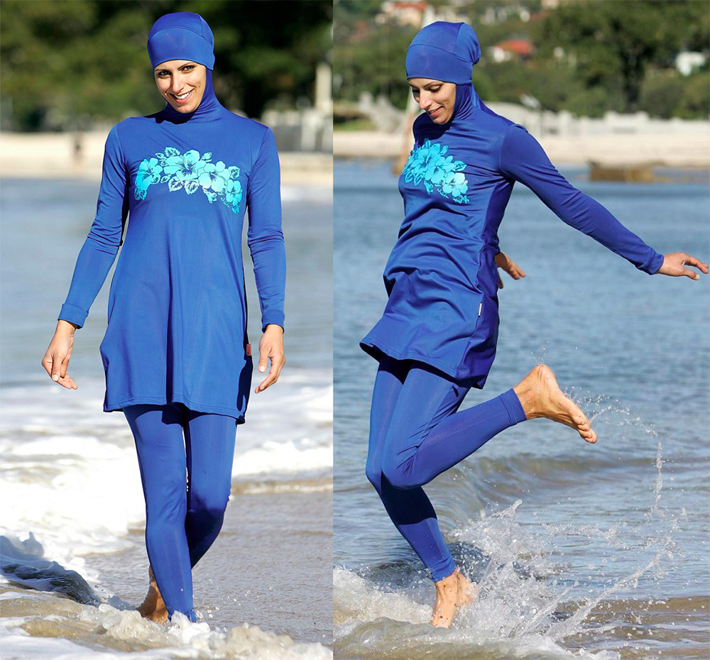 Fille en burkini