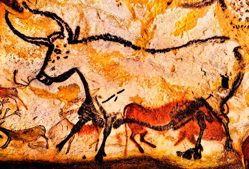 Les peintures rouges dans l'histoire