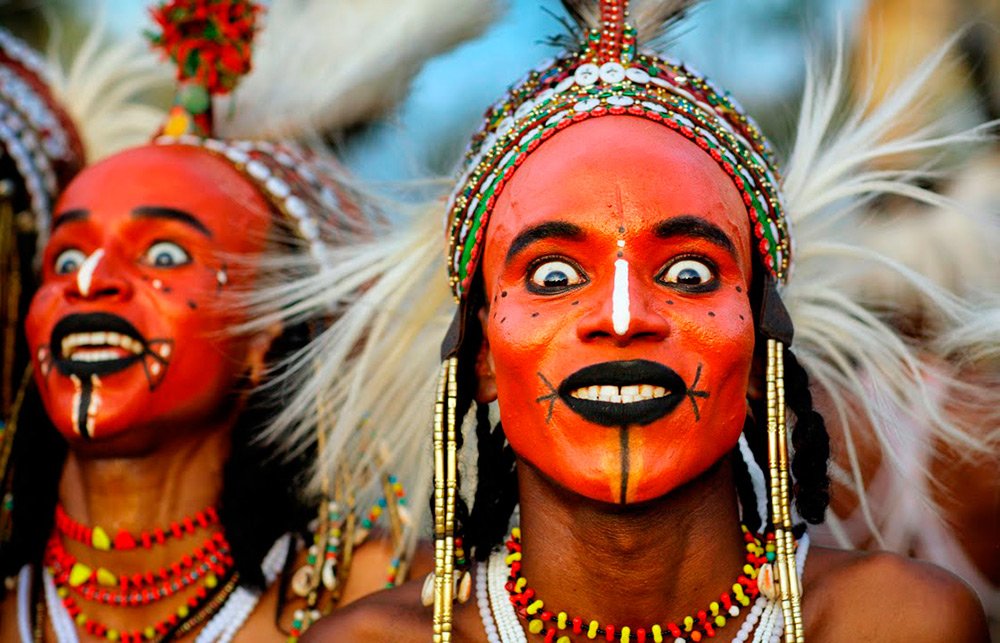 Peinture de visage de combat