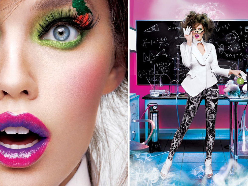 Maquillage des yeux pour une séance photo