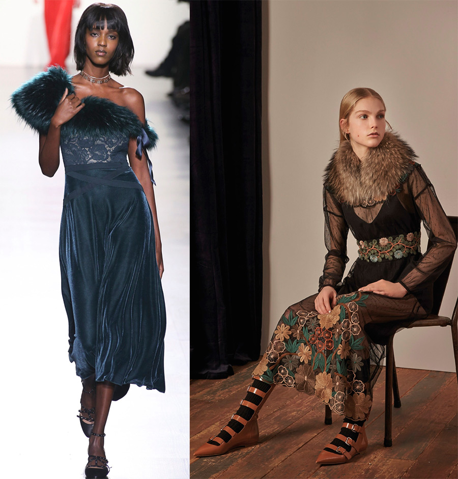 Écharpe en fourrure - col