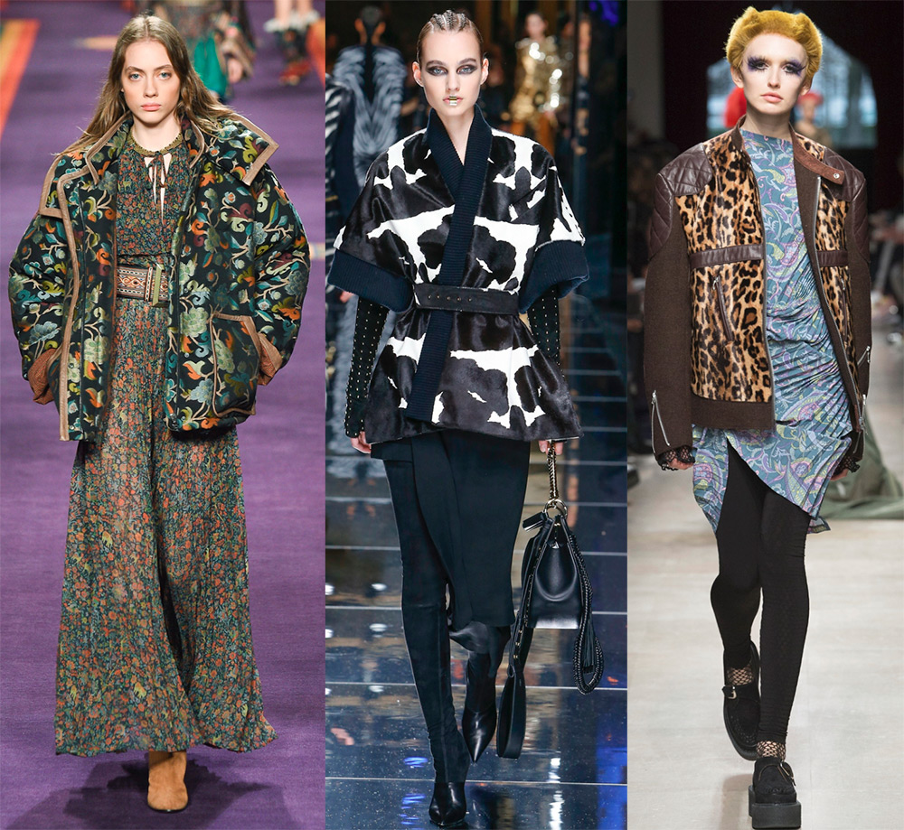 Imprimés sur des vestes à la mode