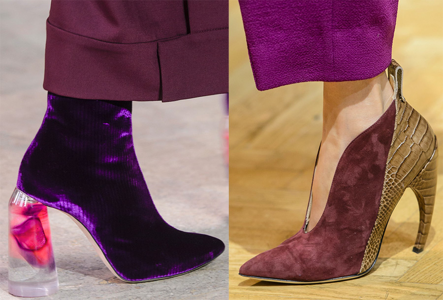 Talon de forme inhabituelle