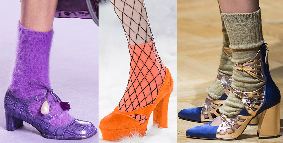 Tendance mode chaussures et chaussettes