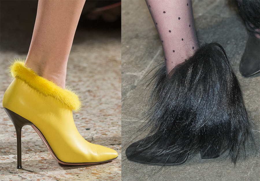 Chaussures femme avec fourrure