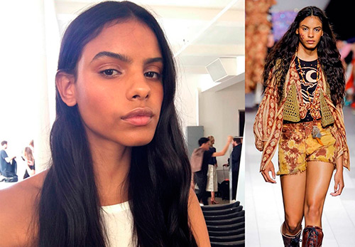 Modèle noir Mileshka Cortes