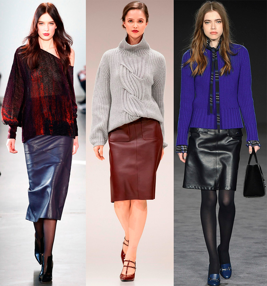 Jupes en cuir à la mode 2025-2026