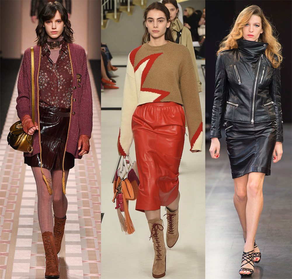 Jupes en cuir à la mode 2025-2026