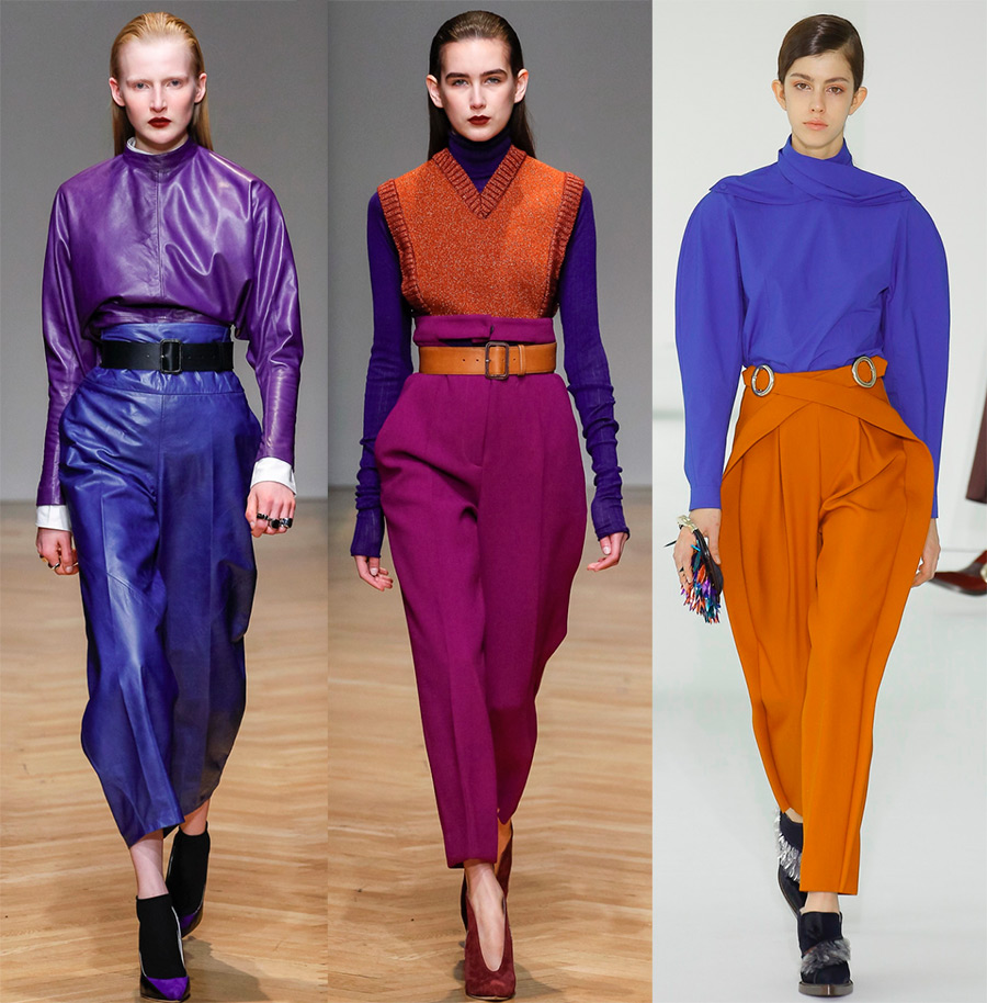 Pantalon taille haute à la mode