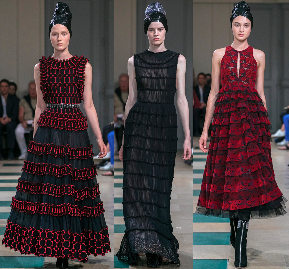 Robes d'Halloween rouges et noires