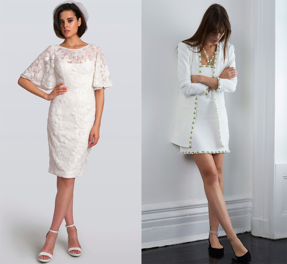 Robes de mariée courtes 2025-2026 - photos et tendances